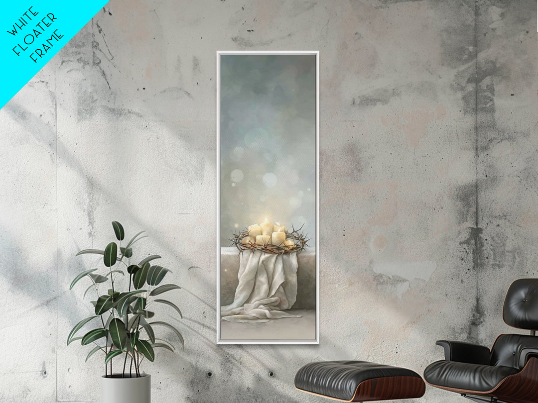 Circle Of Hope | Framed Canvas Print | Christian Christmas Art | Christian Wall Art | Narrow Art | Framed Christmas Art | Christian Art Can