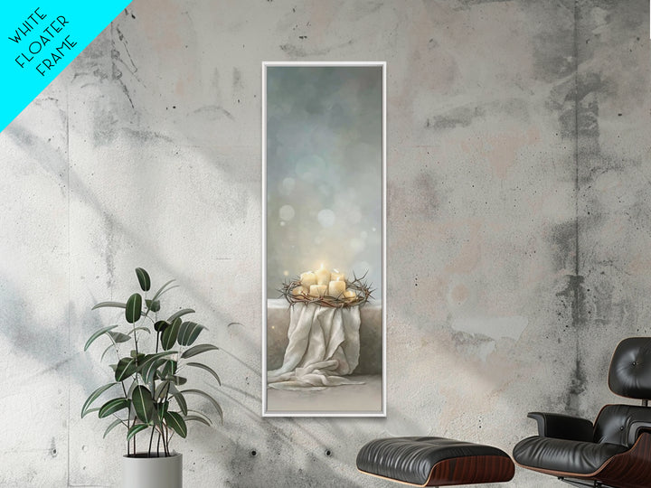 Circle Of Hope | Framed Canvas Print | Christian Christmas Art | Christian Wall Art | Narrow Art | Framed Christmas Art | Christian Art Can