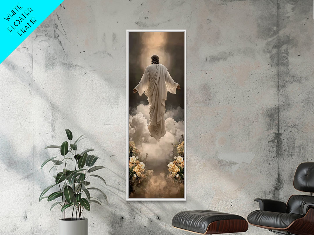 Rising Glory | Framed Canvas Print | Skinny Art | Jesus Painting | Christian Wall Art | Christian Art Canvas | Modern Christian Art