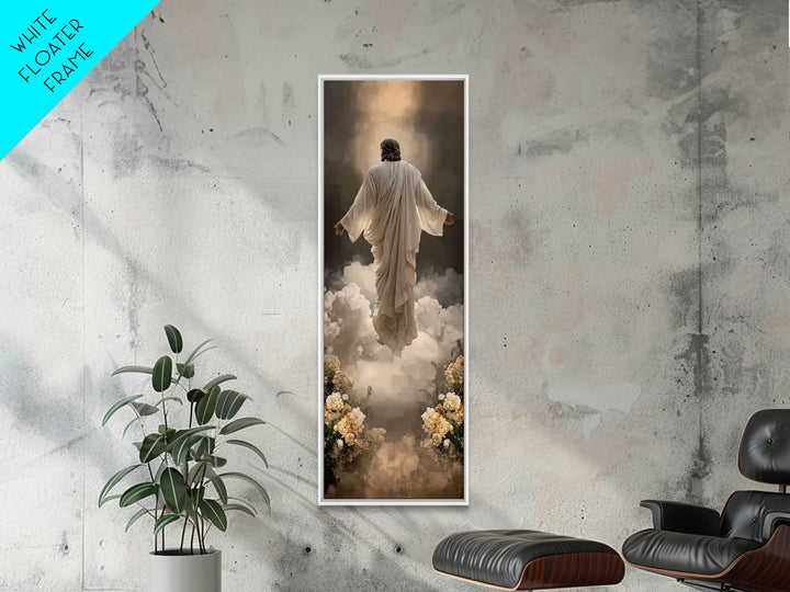 Rising Glory | Framed Canvas Print | Skinny Art | Jesus Painting | Christian Wall Art | Christian Art Canvas | Modern Christian Art