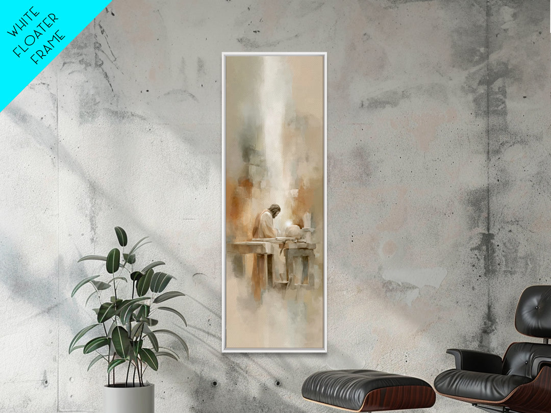 Sacred Craft – Framed Canvas Print – Skinny Art – Christian Art Canvas – Christian Wall Art – Jesus Painting – Modern Christian Art