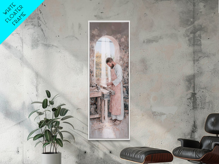 Light Of Nazareth – Framed Canvas Print – Narrow Art – Christian Art Canvas – Jesus Painting – Christian Wall Art – Christian Christmas Art