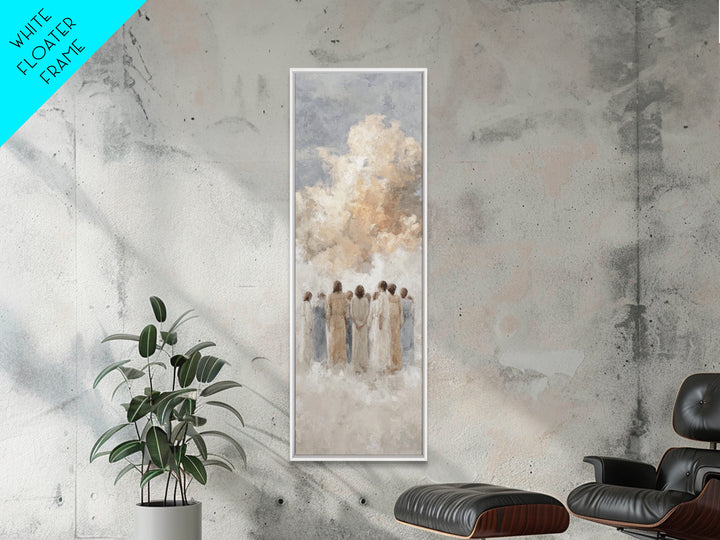 Heavenward Assembly – Framed Canvas Print – Tall Skinny Art Print – Christian Art – Christian Art Canvas – Christmas Art – Christian Painti