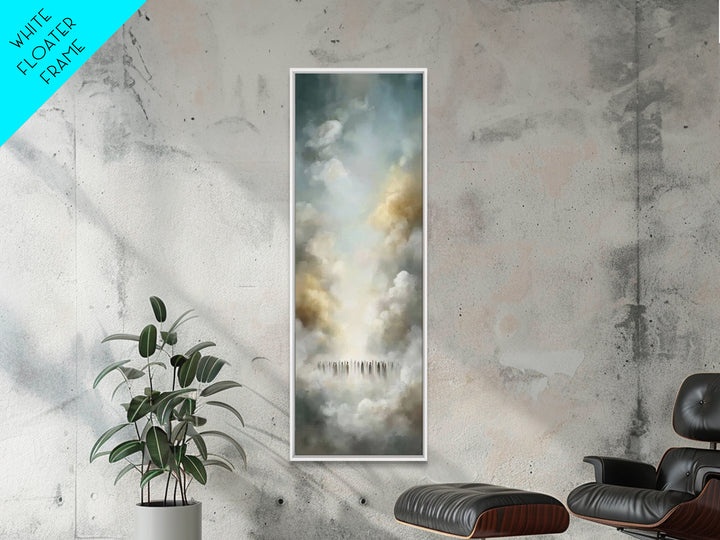 Ascension Crowd Reverence – Framed Canvas Print – Skinny Art – Christian Art Canvas – Christian Painting – Christian Wall Art – Christian C