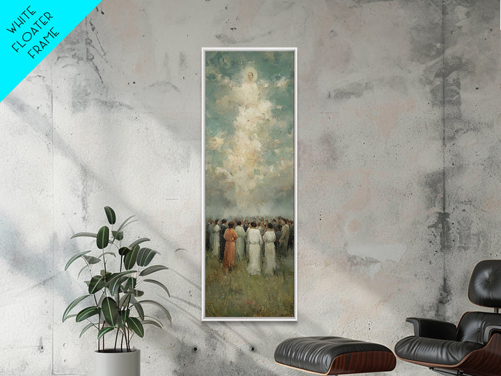 Gathered In Light – Framed Canvas Print – Narrow Art – Christian Wall Art – Christian Art – Christian Art Canvas – Christian Painting – Chr