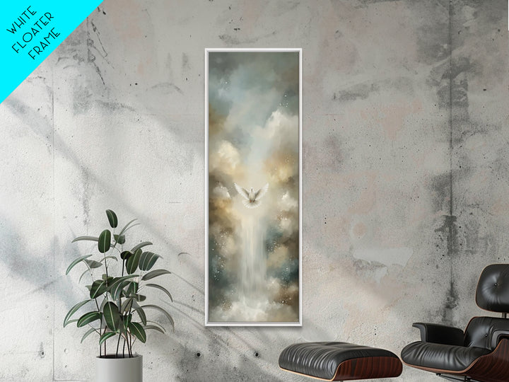 Ascension Of Peace | Framed Canvas Print | Christian Art Canvas | Christian Painting | Tall Narrow Wall Art | Christian Gift | Christmas Ar