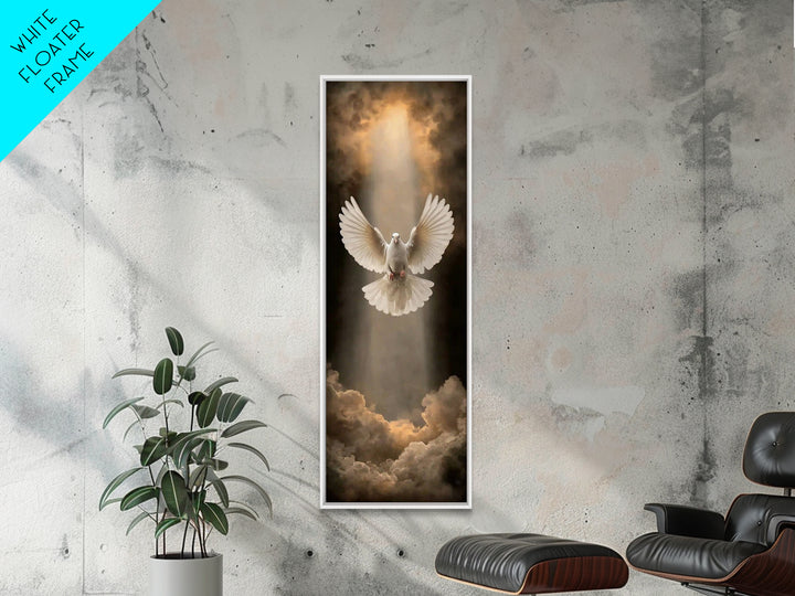 Glory In The Clouds, Framed Canvas Print, Christian Wall Art, Christian Art Work, Narrow Art, Modern Christian Art, Christian Christmas Dec