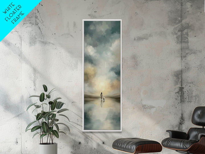 Heaven’s Gentle Road – Framed Canvas Print – Christian Art – Jesus Painting – Christian Wall Art – Tall Narrow Wall Art – Christian Art Can