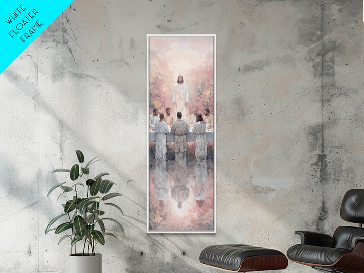 Among The Children | Framed Canvas Print | Christian Art Canvas | Christian Wall Art | Jesus Painting | Narrow Art | Christian Decor For Ho