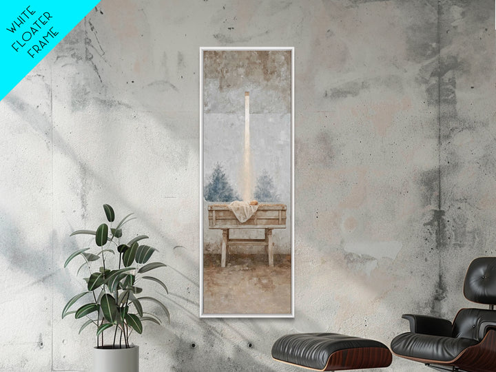 Glory In Stillness, Framed Canvas Print, Christian Wall Art, Christian Art Canvas, Christmas Art, Jesus Painting, Christian Decor, Art, Nar