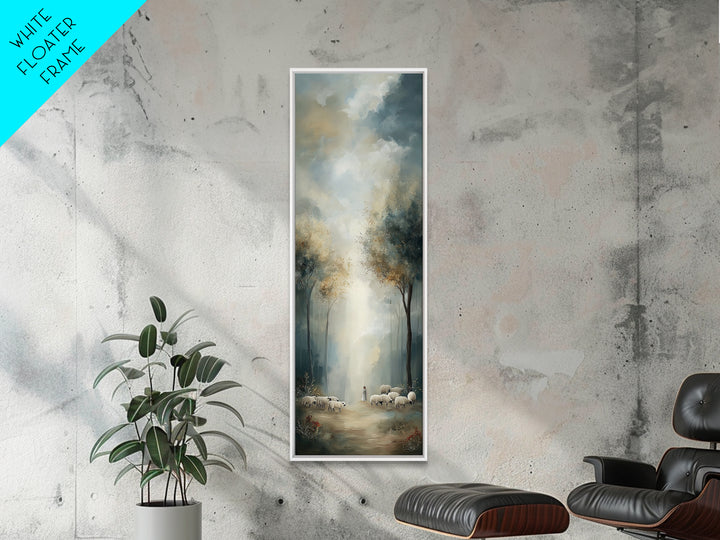 Forest Light Grace | Framed Canvas Print | Christian Art Canvas | Christian Wall Art | Christmas Art | Tall Narrow Wall Art | Christian Gif