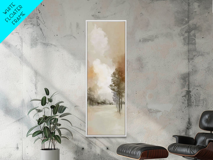 Soft Morning Path | Framed Canvas Print | Christian Wall Art | Christian Art Canvas | Narrow Art | Minimalist Christian Art | Christian Gif
