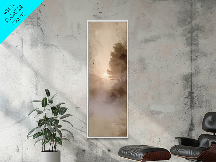 Hallowed Sunrise Path – Framed Canvas Print – Christian Art Canvas – Christian Wall Art – Narrow Art – Minimalist Christian Art – Christian