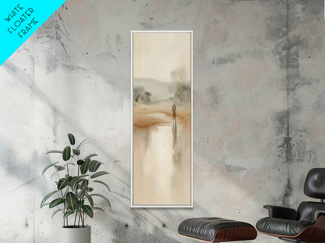 Desert Dawn Mercy – Framed Canvas Print – Christian Art Canvas – Modern Christian Art – Tall Narrow Wall Art – Jesus Painting