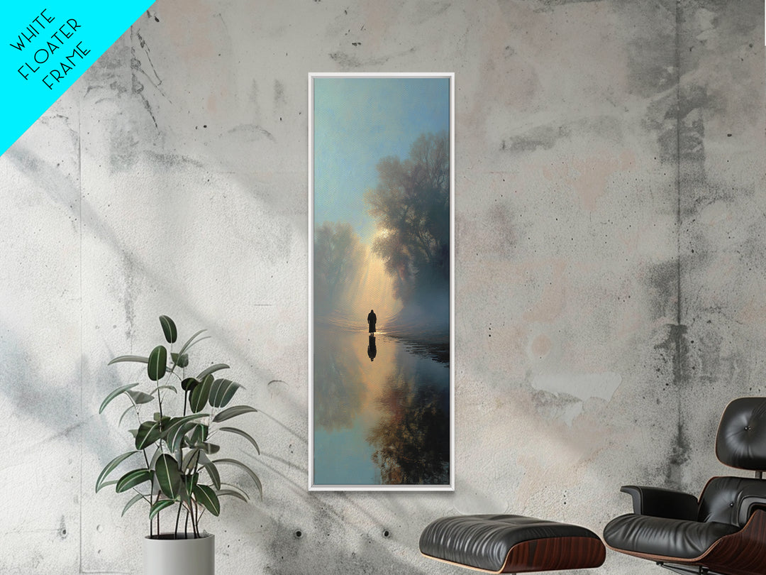 Radiant Morning Hope – Framed Canvas Print – Christian Wall Art – Moody Christian Art – Skinny Art – Jesus Christmas Art