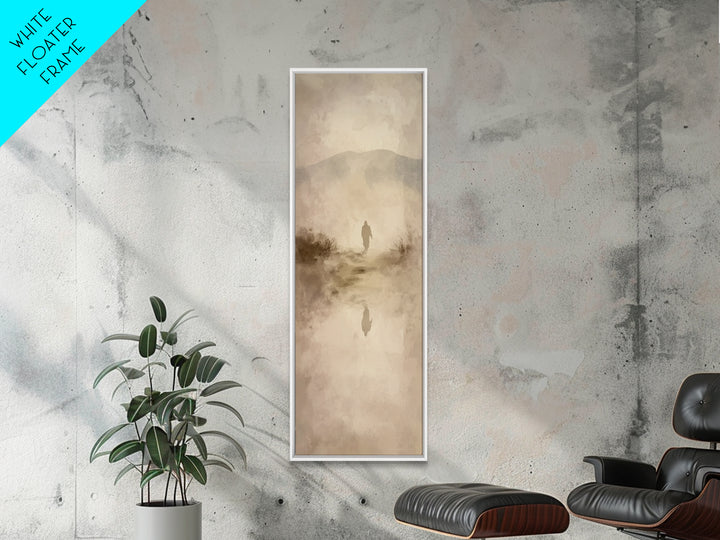 Twilight Garden Grace – Framed Canvas Print – Christian Art Canvas – Modern Christian Painting – Tall Narrow Wall Art – Christian Gift Idea