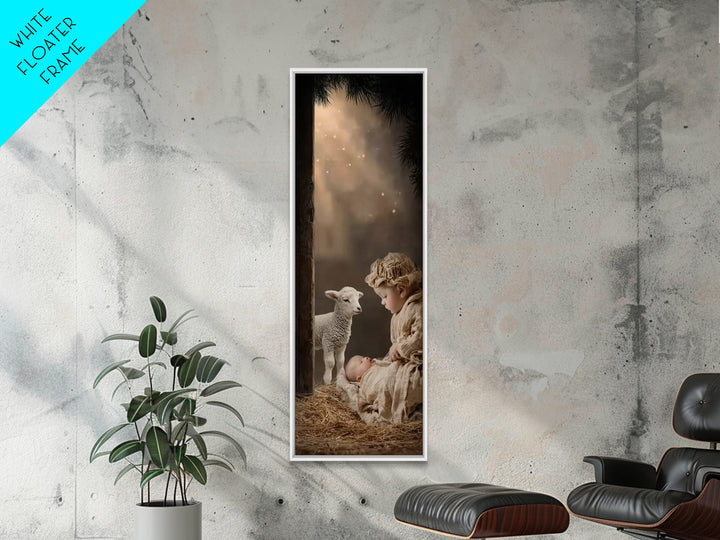 Child Of Peace – Framed Canvas Print – Christian Wall Art – Christian Art Canvas – Jesus Painting – Tall Narrow Wall Art