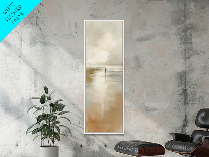Eternal Horizon Calm – Framed Canvas Print – Christian Wall Art – Christian Art Canvas – Jesus Painting – Tall Narrow Wall Art