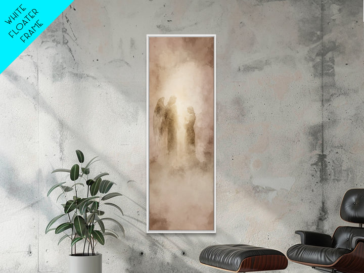 Heavenly Promise, Framed Canvas Print, Skinny Art, Christian Art Canvas, Christian Christmas Art, Jesus Painting, Modern Christian Art
