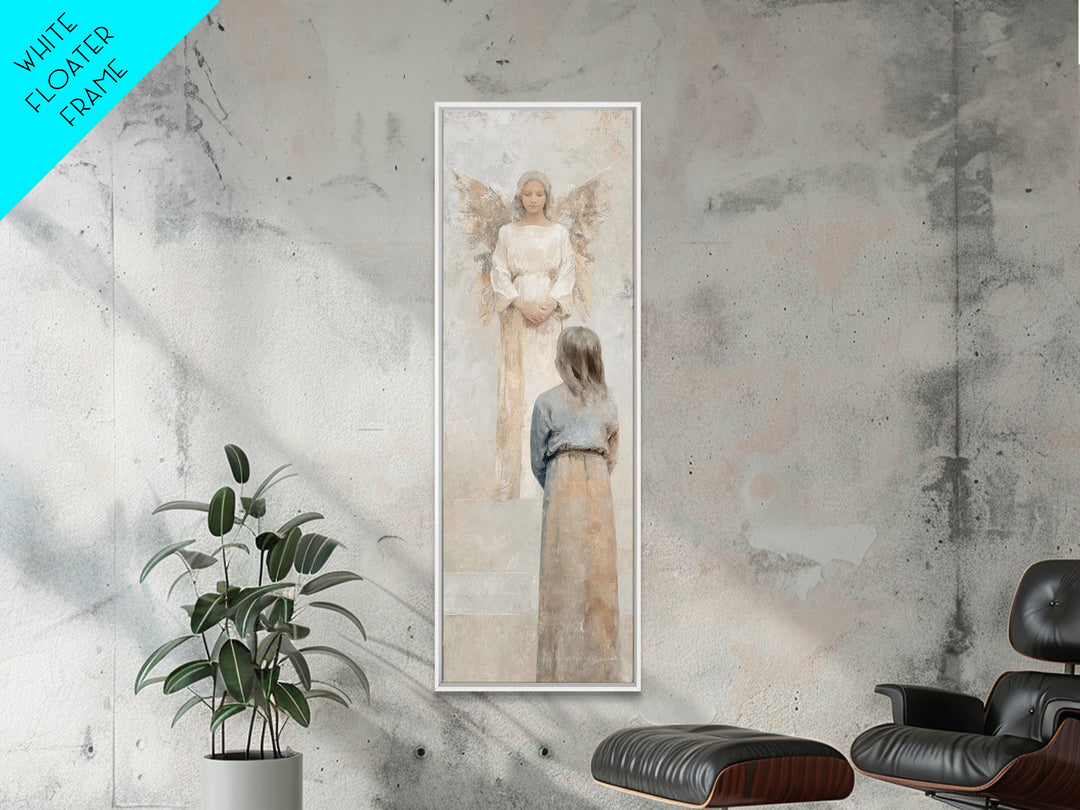 Holy Light | Framed Canvas Print | Skinny Art | Christian Art Canvas | Christian Wall Art | Christmas Art | Jesus Painting | Christian Deco