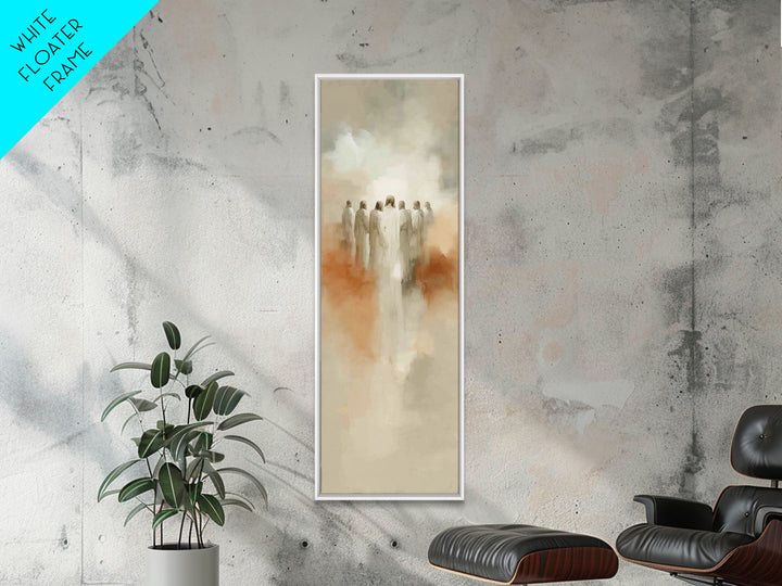 Heavenly Host | Framed Canvas Print | Tall Narrow Wall Art | Christian Art Canvas | Christian Wall Art | Jesus Painting | Christian Art