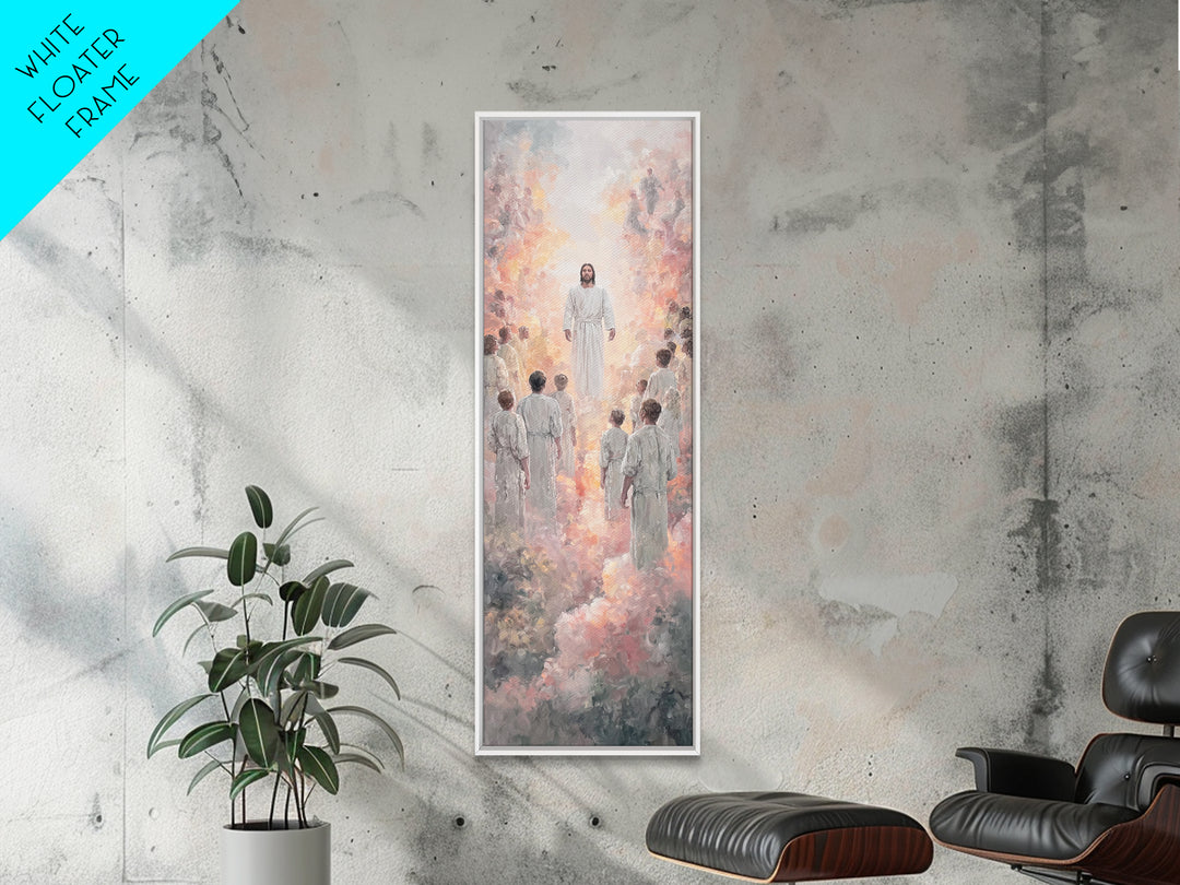 Radiant Pathway – Framed Canvas Print – Narrow Art – Christian Art Canvas – Christian Wall Art – Jesus Painting – Christian Art