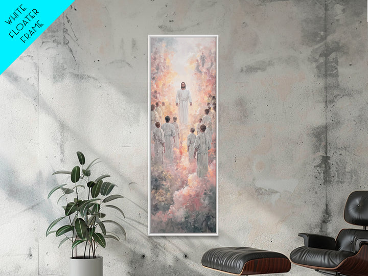 Radiant Pathway – Framed Canvas Print – Narrow Art – Christian Art Canvas – Christian Wall Art – Jesus Painting – Christian Art