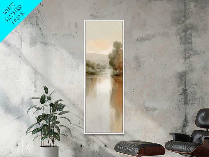 Still Waters Hope | Framed Canvas Print | Christian Wall Art | Jesus Painting Canvas | Skinny Art | Christian Art Gift | Subtle Christian A