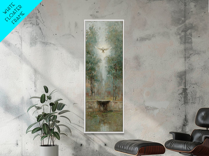 Garden Of Spirit – Framed Canvas Print – Christian Wall Art – Christian Art Canvas – Vintage Christian Art – Tall Narrow Wall Art – Christi