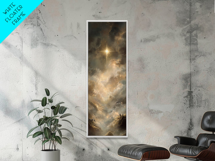 Valley Of Radiance – Framed Canvas Print – Skinny Art – Christian Christmas Art – Christian Art Canvas – Christian Wall Art – Jesus Paintin