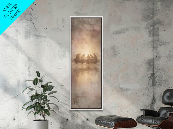 Blessed Supper Stars – Framed Canvas Print – Christian Wall Art – Jesus Art Print – Christian Art Canvas – Tall Skinny Art Print – Christma