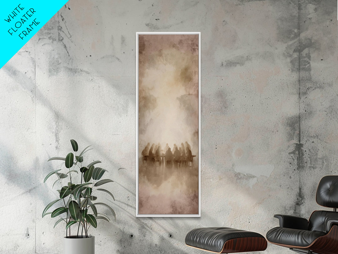 Holy Gathering Dawn – Framed Canvas Print – Christian Art Canvas – Jesus Wall Art – Christian Art Print – Skinny Art – Christmas Art – Chri