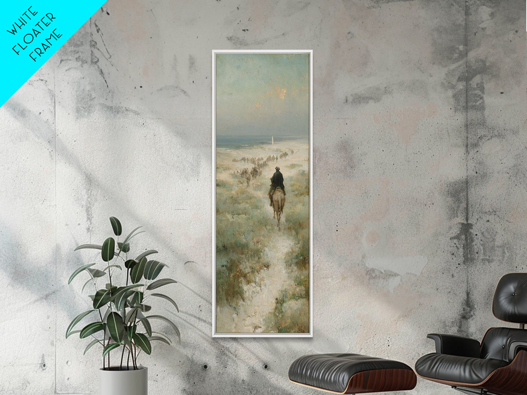 Emerging Caravan Light – Framed Canvas Print – Christian Art – Christmas Art – Christian Wall Art – Tall Skinny Art Print – Christian Chris