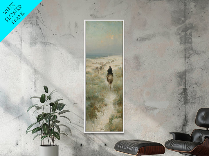 Emerging Caravan Light – Framed Canvas Print – Christian Art – Christmas Art – Christian Wall Art – Tall Skinny Art Print – Christian Chris