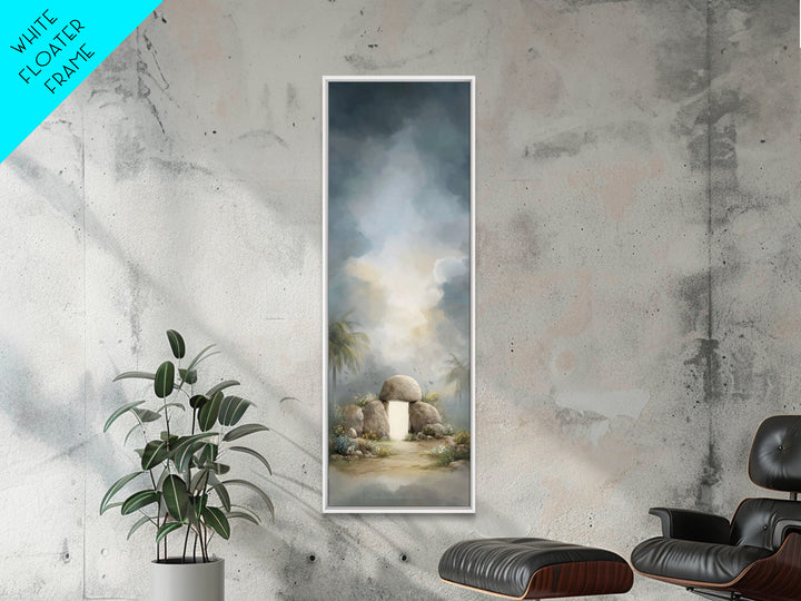 Tomb Of Radiance – Framed Canvas Print – Christian Art Canvas – Christian Wall Art – Tall Narrow Wall Art – Jesus Painting
