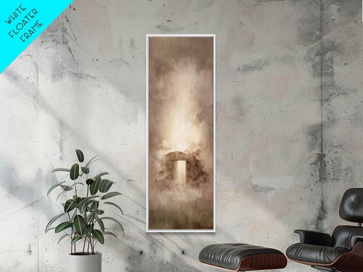 Path Of Redemption – Framed Canvas Print – Christian Wall Art – Jesus Painting – Christian Art Canvas – Tall Narrow Wall Art