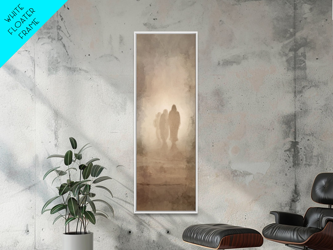 Eternal Hope Walk – Framed Canvas Print – Christian Art Canvas – Jesus Painting – Tall Narrow Wall Art – Christian Wall Art