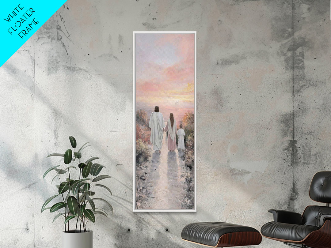 Path Of Heaven – Framed Canvas Print – Christian Art Canvas – Tall Narrow Wall Art – Christian Wall Art – Jesus Painting