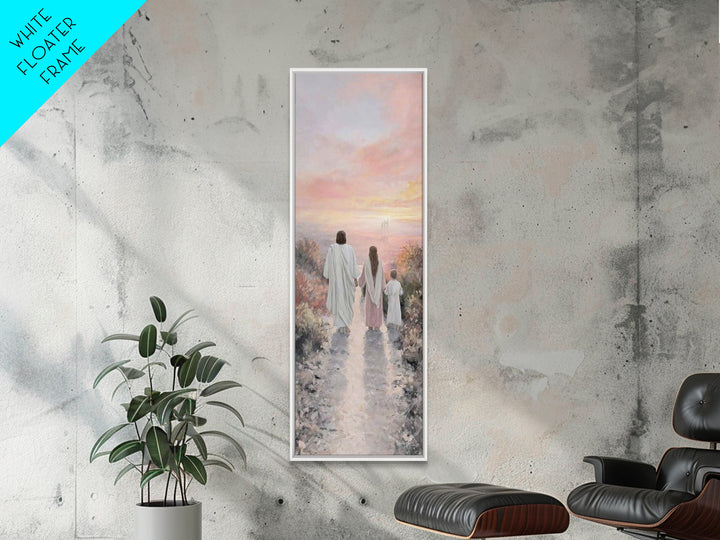 Path Of Heaven – Framed Canvas Print – Christian Art Canvas – Tall Narrow Wall Art – Christian Wall Art – Jesus Painting