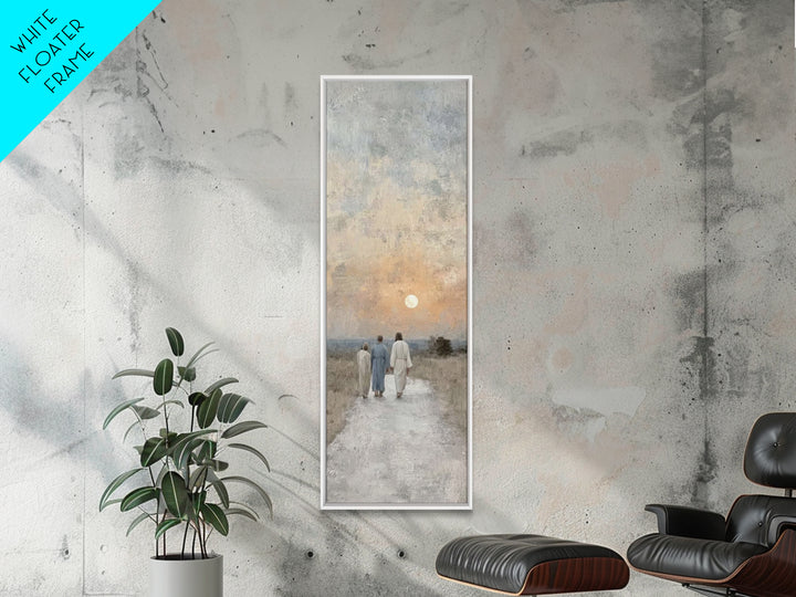 Sunset Of Mercy – Framed Canvas Print – Christian Art Canvas – Jesus Painting – Christian Wall Art – Tall Narrow Wall Art