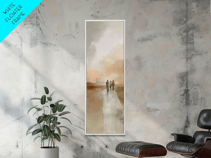 Desert Path Light – Framed Canvas Print – Tall Narrow Wall Art – Christian Art Canvas – Jesus Painting – Christian Wall Art