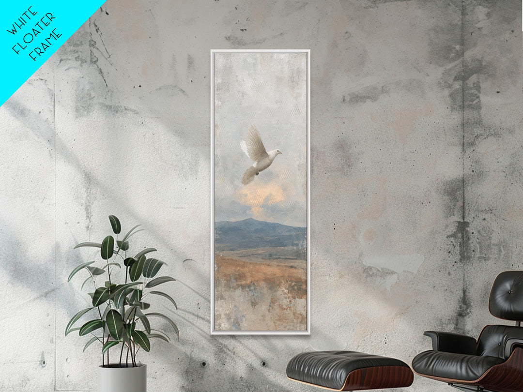 Horizon Flight Blessing – Framed Canvas Print – Narrow Art – Christian Art – Christian Art Canvas – Christian Wall Art – Christian Art Prin