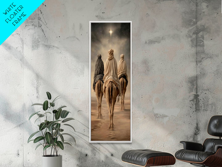 Night Of Wonder – Framed Canvas Print – Tall Narrow Wall Art – Christian Art Canvas – Christian Wall Art – Jesus Painting