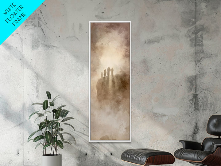 Heavenly Summit | Framed Canvas Print | Narrow Art | Christian Wall Art | Christian Christmas Art | Christian Art Canvas