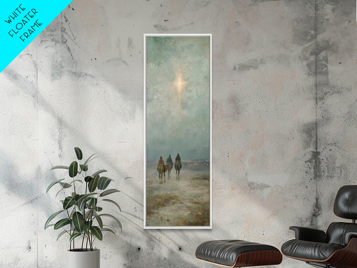 The Bethlehem Star – Framed Canvas Print – Skinny Art – Christian Art Canvas – Christmas Art – Christian Christmas Art – Christian Wall Art