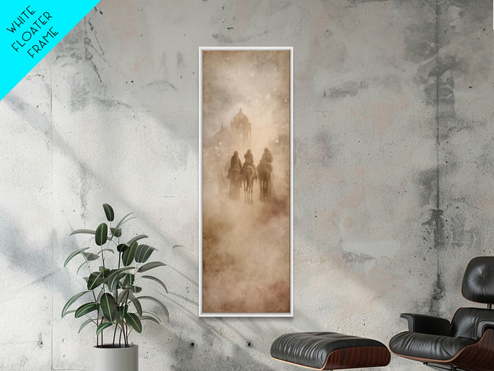 Heavenly Star Trail – Framed Canvas Print – Christian Art Canvas – Tall Narrow Wall Art – Christmas Art – Christian Art