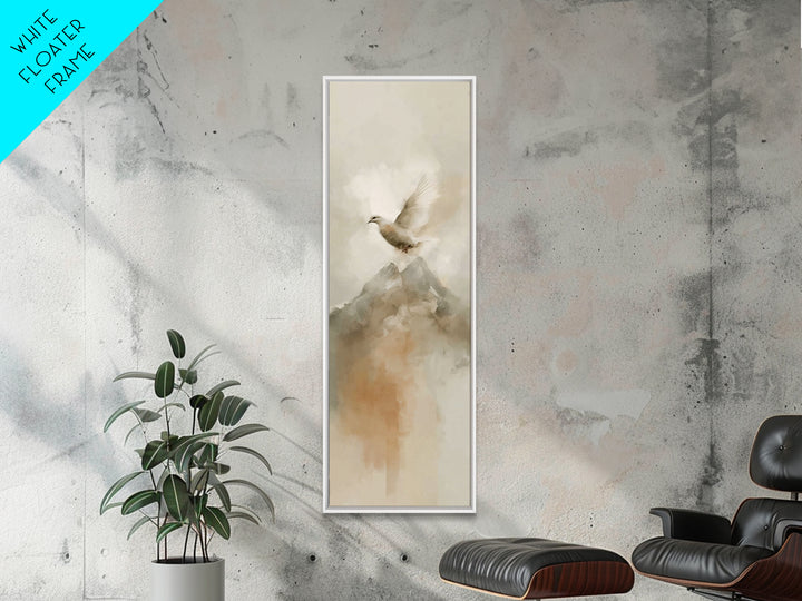 Graceful Rising – Framed Canvas Print – Christian Art Canvas – Tall Skinny Art Print – Christian Wall Art – Christian Painting – Modern Chr