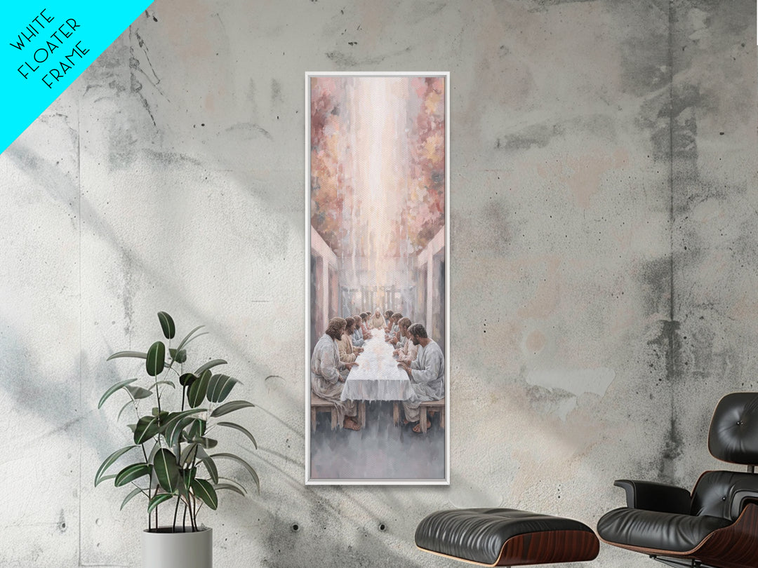 Covenant Meal – Framed Canvas Print – Christian Wall Art – Christian Art Print – Skinny Art – Christian Painting – Modern Christian Art