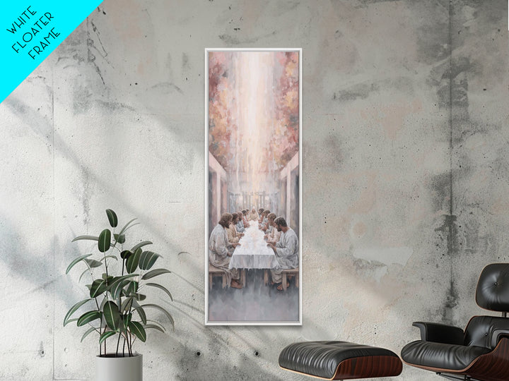 Covenant Meal – Framed Canvas Print – Christian Wall Art – Christian Art Print – Skinny Art – Christian Painting – Modern Christian Art