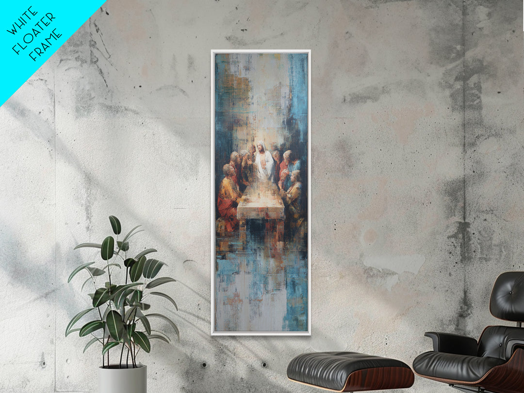 Blessing Of Fellowship – Framed Canvas Print – Christian Art Canvas – Christian Wall Art – Skinny Art – Jesus Painting – Christian Art